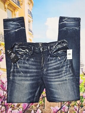 PRPS Le Sabre Dark Wash Slim Tapered Size 30x33 New